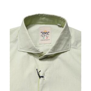 Domenico Tagliente Light Green Long Sleeves Formal Dress Men's Shirt